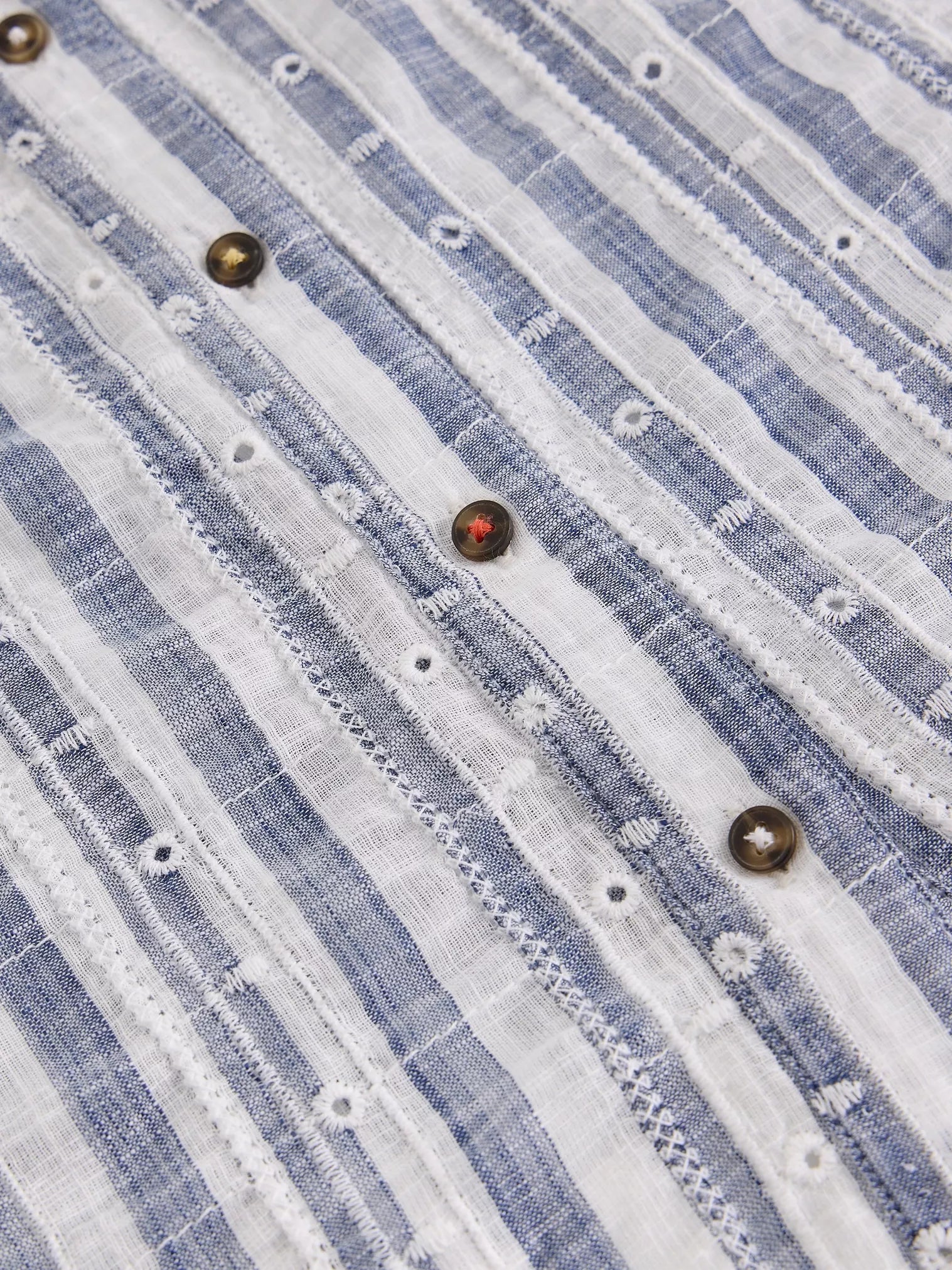 WOMEN'S S/S SHIRT | ORLA BUTTON THROUGH-Top-WHITE STUFF-Coriander