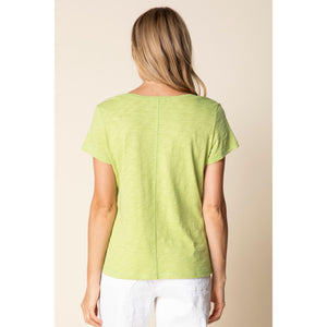 WOMEN'S T-SHIRT | COVERSTITCH-Tops-HABITAT-Coriander