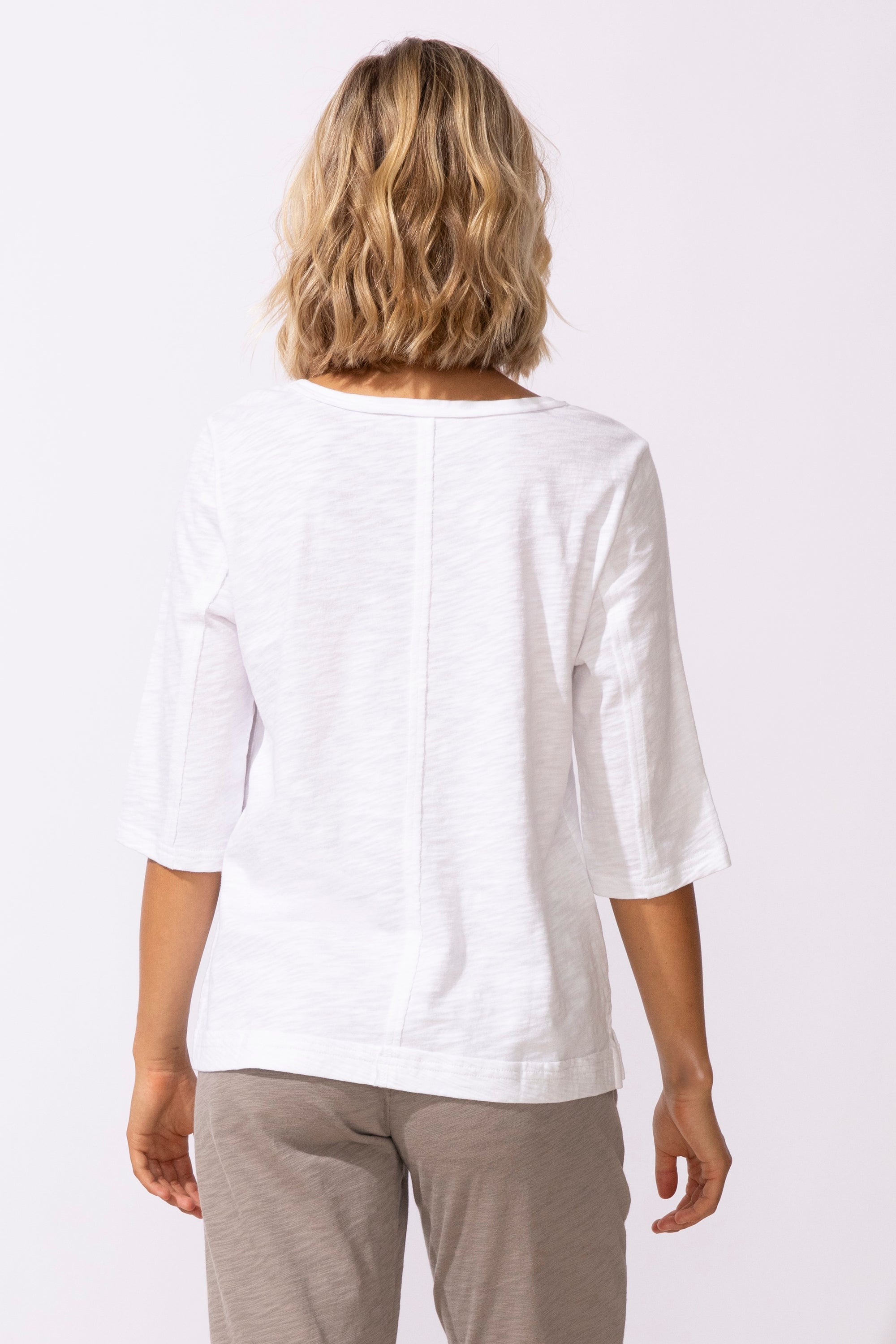 WOMEN'S TEE | SEAMED ELBOW-Tops-ESCAPE-Coriander