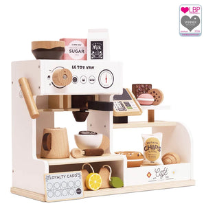 WOODEN TOY SET | BARISTA CAFE-Fun and Games-LE TOY VAN-Coriander