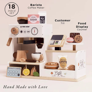 WOODEN TOY SET | BARISTA CAFE-Fun and Games-LE TOY VAN-Coriander