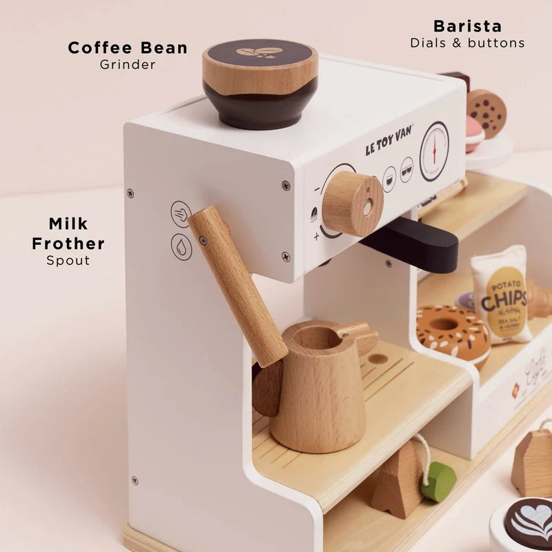 WOODEN TOY SET | BARISTA CAFE-Fun and Games-LE TOY VAN-Coriander