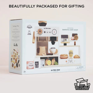 WOODEN TOY SET | BARISTA CAFE-Fun and Games-LE TOY VAN-Coriander