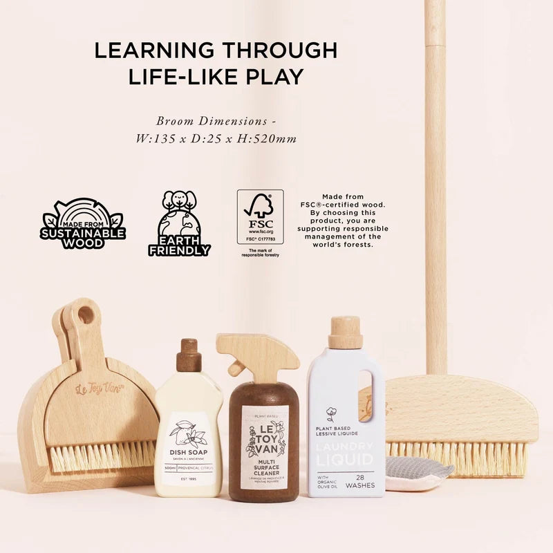 WOODEN TOY SET | CLEANING-Fun and Games-LE TOY VAN-Coriander