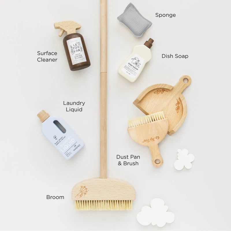WOODEN TOY SET | CLEANING-Fun and Games-LE TOY VAN-Coriander