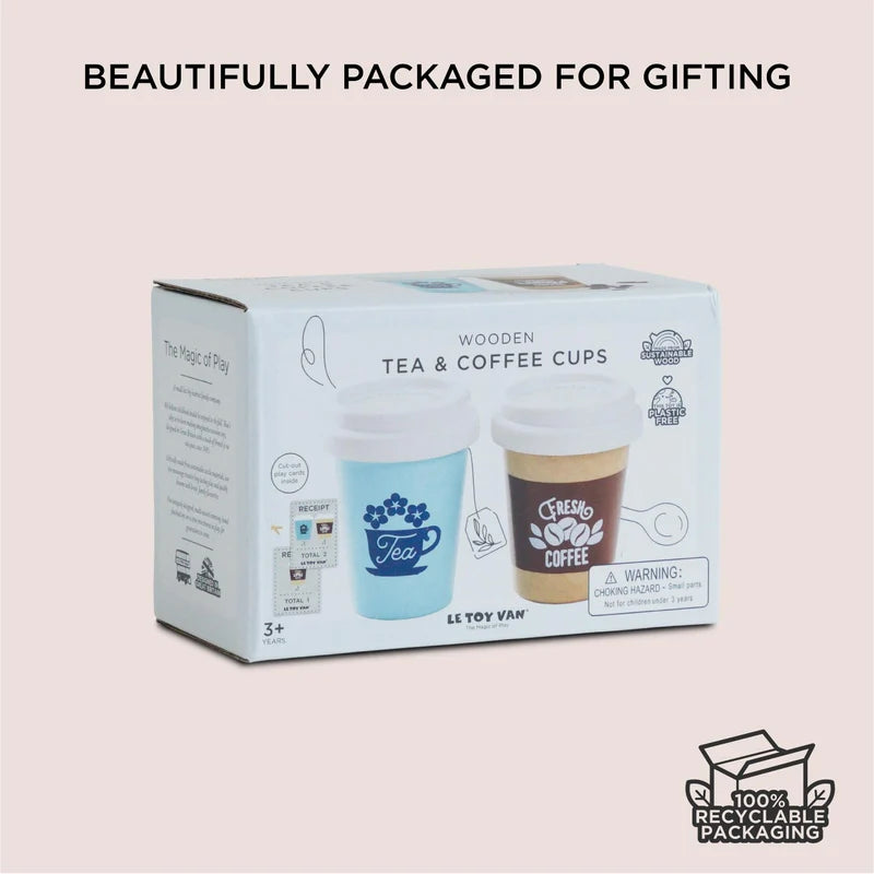 WOODEN TOY SET | ECO CUPS-Fun and Games-LE TOY VAN-Coriander