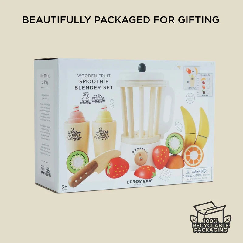 WOODEN TOY SET | SMOOTHIE BLENDER-Fun and Games-LE TOY VAN-Coriander
