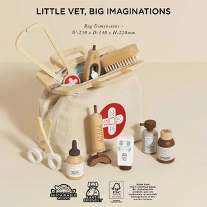 WOODEN TOY SET | VET-Fun and Games-LE TOY VAN-Coriander