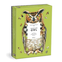 WOODLAND OWL WOODEN PIECES PUZZLE-Fun and Games-RAINCOAST-Coriander