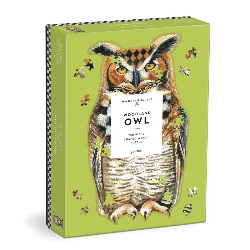 WOODLAND OWL WOODEN PIECES PUZZLE-Fun and Games-RAINCOAST-Coriander