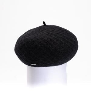 WOOL BERET | BRITNI-Accessories-CANADIAN HAT FALL/WINTER-ONE-Black-Coriander