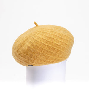 WOOL BERET | BRITNI-Accessories-CANADIAN HAT FALL/WINTER-ONE-GOLDENROD-Coriander