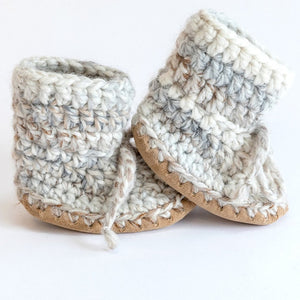 WOOL BOOTIES | HUDDY BUDDIES-Baby-HUDDY BUDDIES-0-6 MONTHS-DRIFTWOOD-Coriander