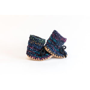 WOOL BOOTIES | HUDDY BUDDIES-Baby-HUDDY BUDDIES-0-6 MONTHS-NORTHERN LIGHTS-Coriander