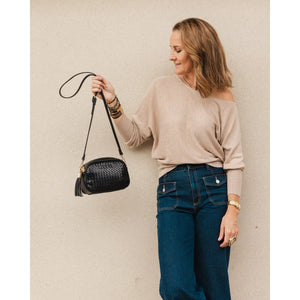 WOVEN CROSSBODY BAG | JACINTA-Bags & Wallets-LOUENHIDE-Coriander