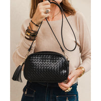 WOVEN CROSSBODY BAG | JACINTA-Bags & Wallets-LOUENHIDE-Coriander