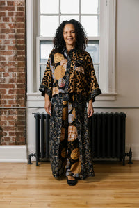 WRAP PANT | BREEZY: MOONLIT MIX-Bottoms-SHANNON PASSERO-Coriander