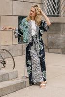 WRAP PANTS | BREEZY-Bottoms-SHANNON PASSERO-SMALL-NAVY PALM-Coriander