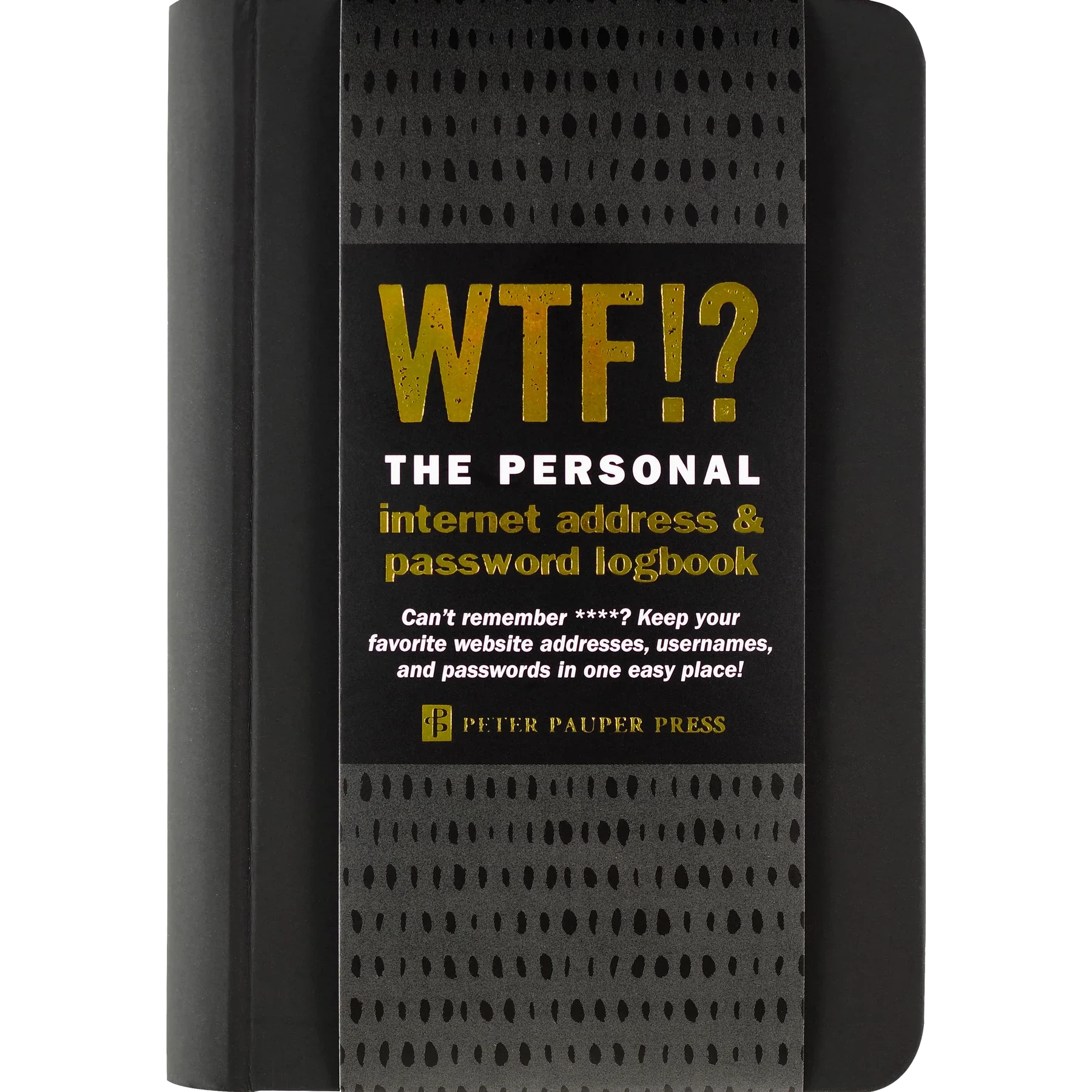 WTF INTERNET LOG BOOK-Books & Stationery-PETER PAUPER PRESS-Coriander