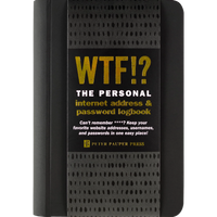 WTF INTERNET LOG BOOK-Books & Stationery-PETER PAUPER PRESS-Coriander