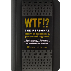 WTF INTERNET LOG BOOK-Books & Stationery-PETER PAUPER PRESS-Coriander