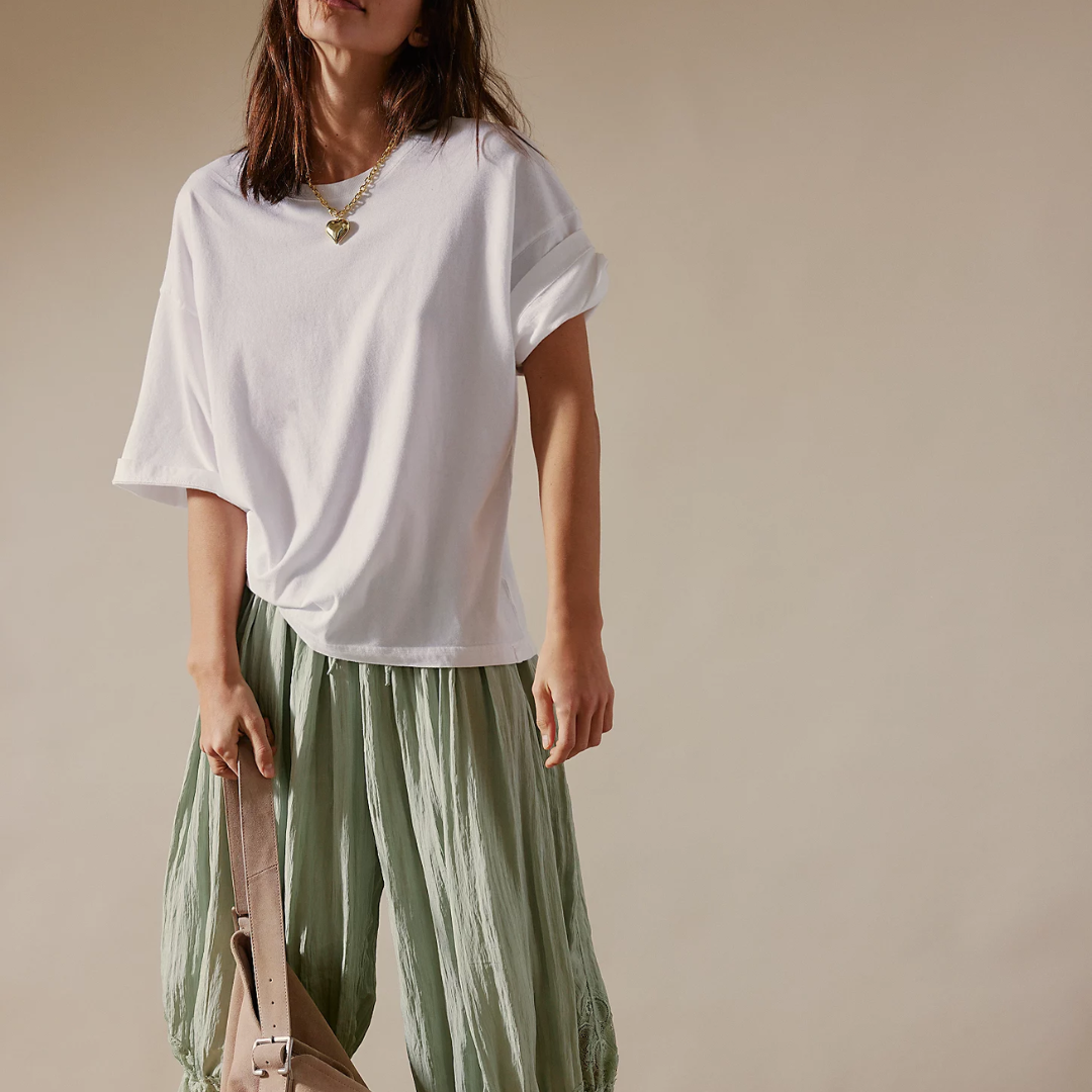 WTF PERFECT OVERSIZED TEE-Tops-FREE PEOPLE-Coriander