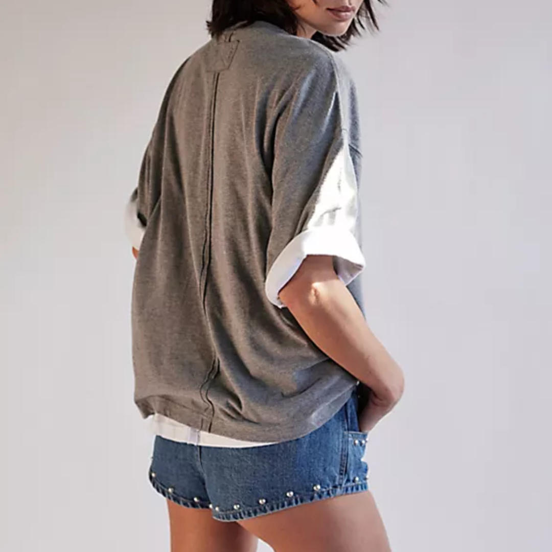 WTF PERFECT OVERSIZED TEE-Tops-FREE PEOPLE-Coriander