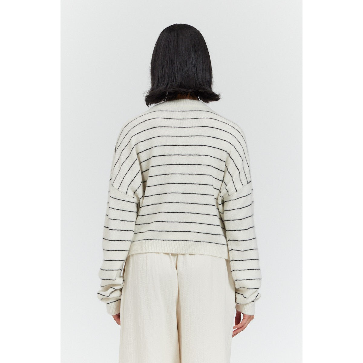 YAK STRIPE SWEATER TOP-Jackets & Sweaters-THERE-ELSEWHERE-SMALL-MILK-Coriander