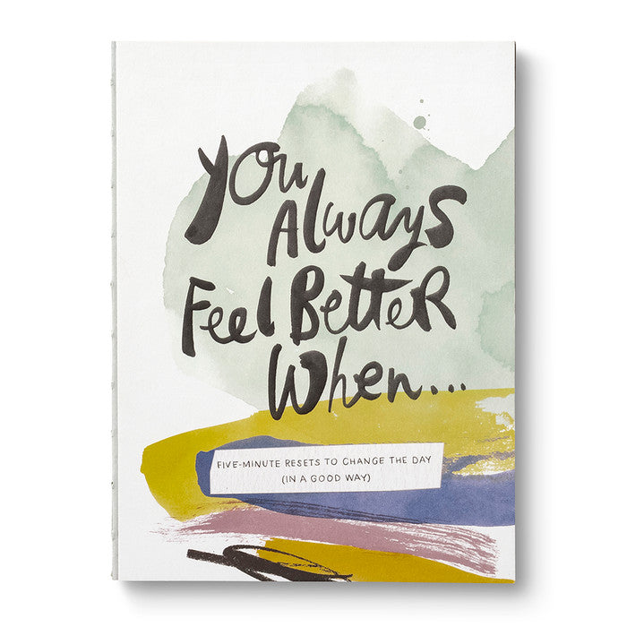 YOU ALWAYS FEEL BETTER WHEN GUIDED JOURNAL-Books & Stationery-COMPENDIUM-Coriander