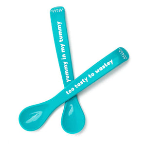 YUMMY TUMMY SPOON SET - TURQUOISE-Baby-BELLA TUNNO-Coriander