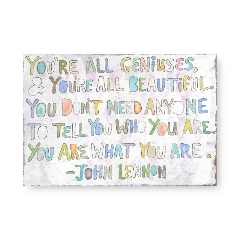 ART TILE COLLECTION 8X12 | YOU'RE ALL GENIUSES-Home-SUGARBOO-Coriander
