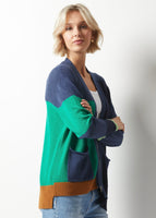 ZIP CARDIGAN | CASCADE-Jackets & Sweaters-ZAKET & PLOVER-XSMALL-DENIM-Coriander