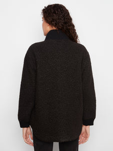 ZIP FRONT JACKET | BOUCLE-Jackets & Sweaters-CHARLIE B-Coriander