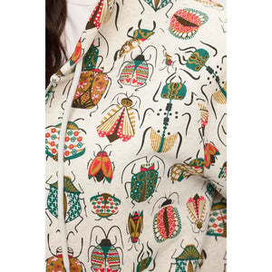 ZIP UP HOODIE | COLOURFUL BUGS-Jackets & Sweaters-SM WARDROBE-Coriander