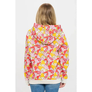ZIP UP HOODIE | COLOURFUL WILD MUSHROOM-Jackets & Sweaters-SM WARDROBE-Coriander