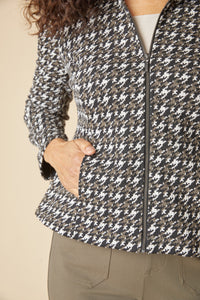 ZIP-UP JACKET | MADISON: PATTERN-Jackets & Sweaters-HABITAT-Coriander