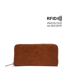 ZIP WALLET | JEZEBEL-Bags & Wallets-S-Q-CAMEL-Coriander