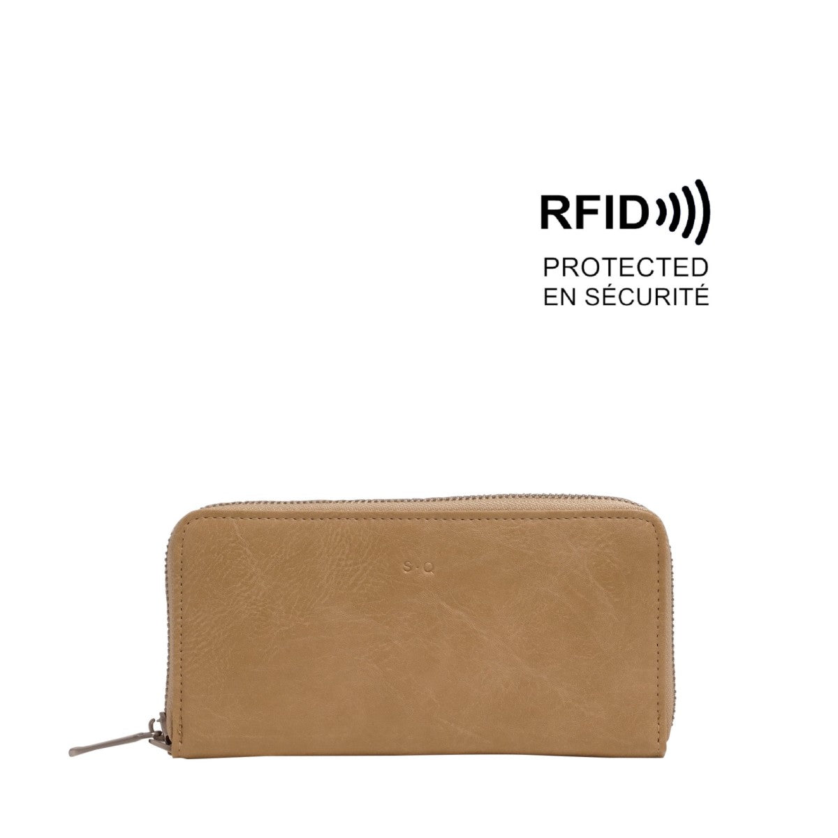 ZIP WALLET | JEZEBEL-Bags & Wallets-S-Q-LIGHT KHAKI-Coriander