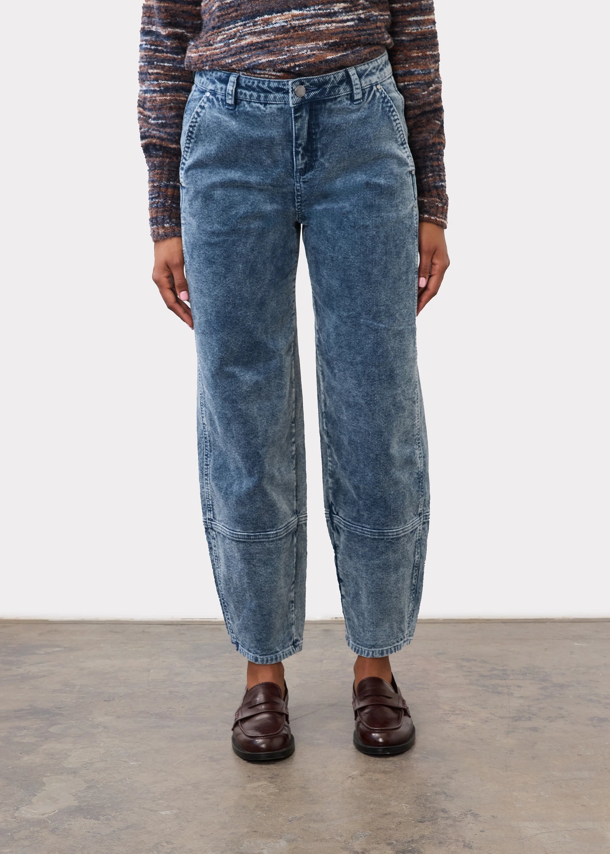 CORDUROY JEANS | BARREL ANKLE-Bottoms-FRENCH DRESSING JEANS-Coriander