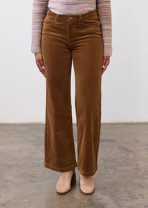 CORDUROY PANTS | OLIVIA WIDE LEG-Denim-FRENCH DRESSING JEANS-Coriander