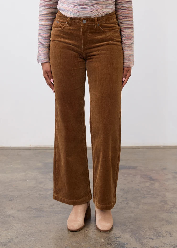 CORDUROY PANTS | OLIVIA WIDE LEG-Denim-FRENCH DRESSING JEANS-Coriander