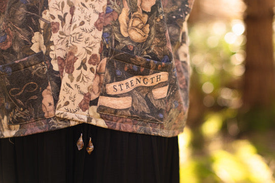 FLEECE COTTAGE CARDIGAN KIMONO JACKET | LIONHEART-Jackets & Sweaters-MARKET OF STARS-Coriander