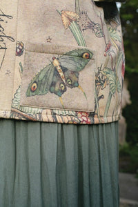 FLEECE COTTAGE CARDIGAN KIMONO JACKET | LOVELIGHT-Jackets & Sweaters-MARKET OF STARS-Coriander