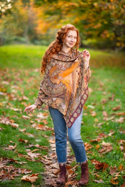 BOHEMIAN SCARF | DREAM WEAVER ZODIAC-Scarves & Wraps-MARKET OF STARS-Coriander