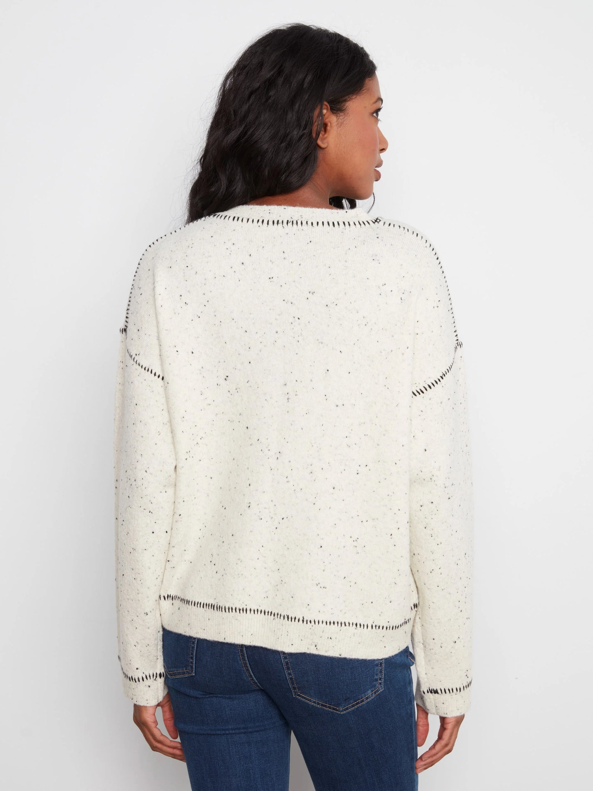 PULLOVER SWEATER | WHIPSTITCH: COOKIES & CREAM