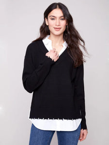 SWEATER | V-NECK FOOLER-Jackets & Sweaters-CHARLIE B-Coriander
