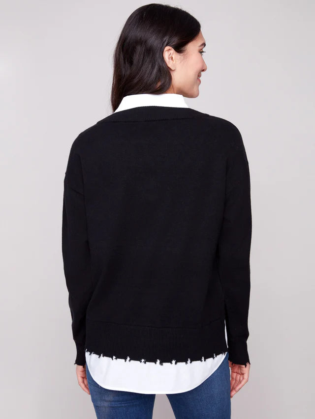 SWEATER | V-NECK FOOLER-Jackets & Sweaters-CHARLIE B-Coriander