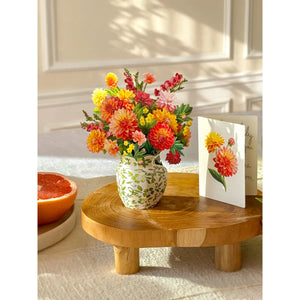 GREETING CARD | MINI DAHLIA SUNRISE-Books & Stationery-FRESH CUT PAPER-Coriander
