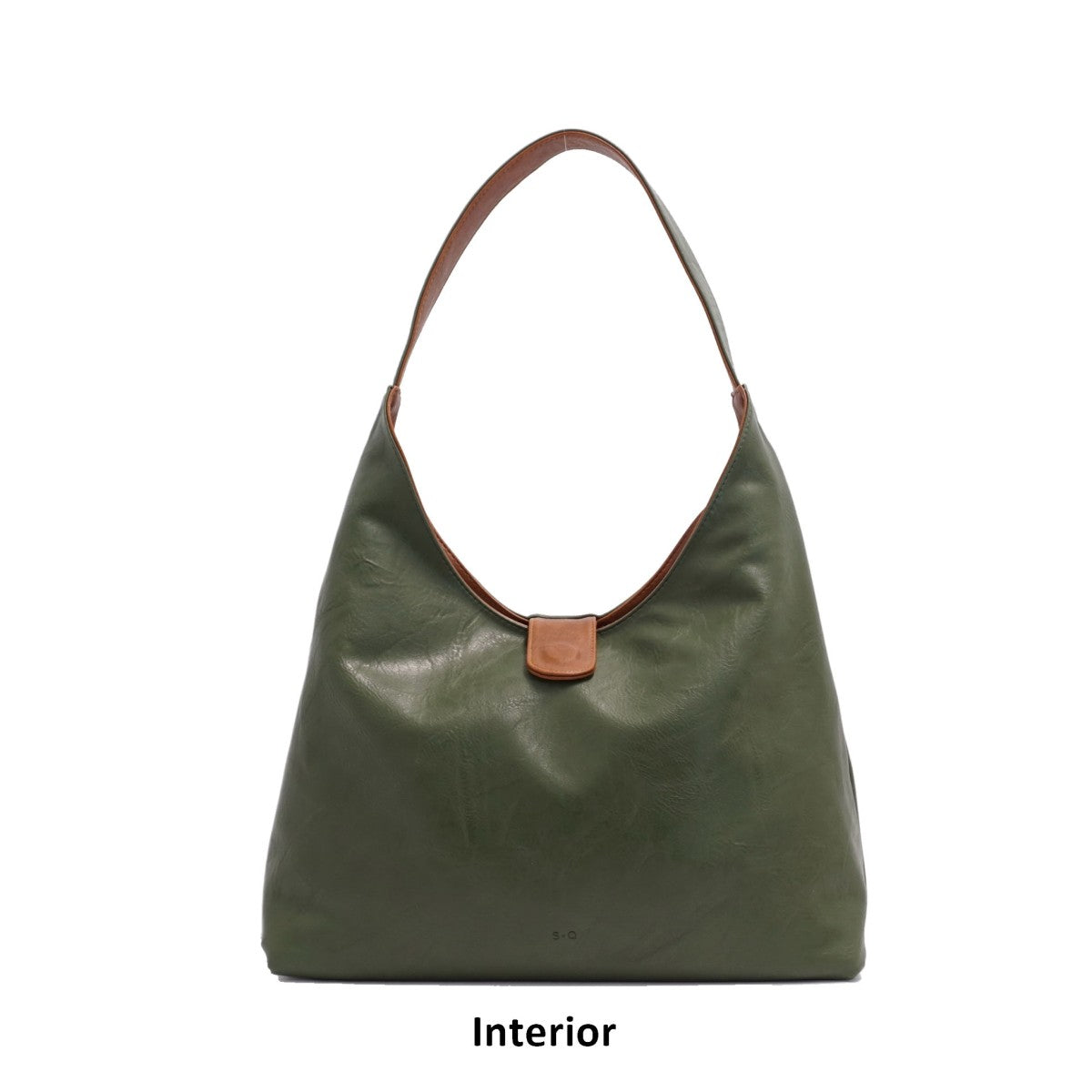 VEGAN 2N1 REVERSIBLE HOBO | CHARLENE-Bags & Wallets-S-Q-Coriander