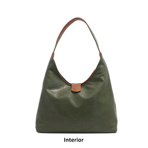 VEGAN 2N1 REVERSIBLE HOBO | CHARLENE-Bags & Wallets-S-Q-Coriander